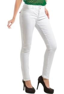 calça branca feminina com lycra