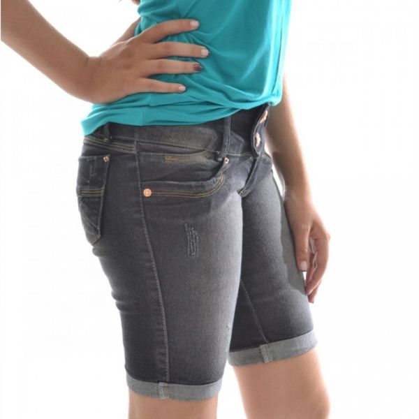 BERMUDA FEMININA JEANS PEDAL C-40001